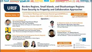 [URBAN RESEARCH & INNOVATION FORUM : SEMINAR ONLINE 2021 #5: OKTOBER 2021]