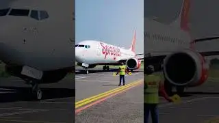 Spicejet:jet air | #Red Hot 🔥|Spice | #Spicejet Boeing flight spicejet air