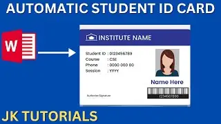 Create ID Cards Automatically in Microsoft Word!