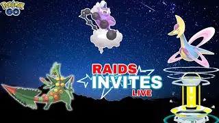 Raids Invite Live 🔴 Thundurus| Shadow Cresselia | Mega Sceptile.                  #pokemongo
