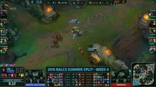 LoL Highlights CLG vs IMT G1   LCS NA Summer 2016 24 06 2016   Counter Logic Gaming vs Immortals