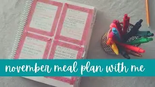 MEAL PLAN WITH ME + RECIPES || NOVEMBER