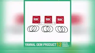 A must-have product! New 3 PCS 3T75 Piston Ring STD 75*2+2+4 For Yanmar 3 Cylinders Engine