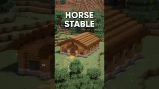 Minecraft Tutorial | Horse Stable🐴 #shorts #minecraft