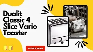 Dualit Classic 4 Slice Vario Toaster - Stainless steel, hand built in the UK - Replaceable ProHeat&reg;