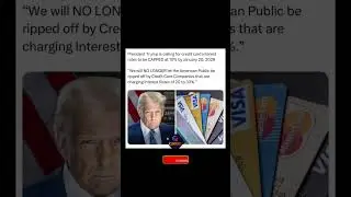 🚨 💳📉 Trump Calls for Credit Card Interest Rates CAPPED at 10% by 2026 #trump #usa #shorts