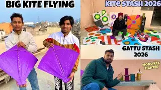 New Gattu Stash unboxing 2026🔥Monofil Gold Manjha Testing|Kite cutting trick|Kite Fighting|Kite vlog