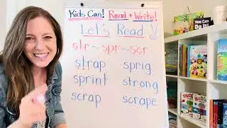 How to help your child read words with 3 letter consonant blends!