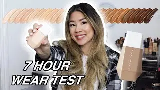 NEW! FENTY EAZE DROP BLURRING SKIN TINT 7 HOUR WEAR TEST + REVIEW | new everyday foundation?!