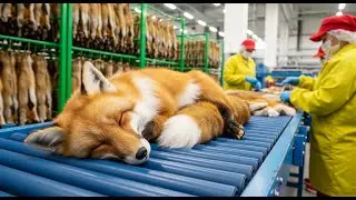 Inside the Fox-Leather Factory From Fox Skin to Luxury Jacket (Full Process)
