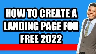 How to create a landing page for free 2022 #landingpage