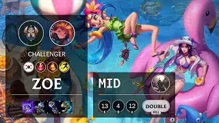 Zoe Mid vs Pantheon - KR Challenger Patch 10.8