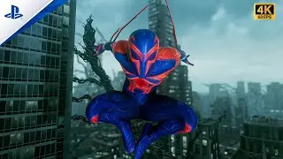 Spider-Man 2099 Free Roam in Venom Infected New York | Ultra Realistic Photo Mode (4K)
