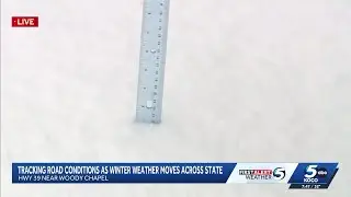 Winter weather leaves more than 2 inches of snow in Purcell