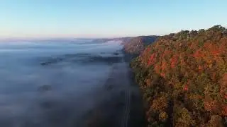 Calm Autumn Morning | Cinematic Drone Footage | Harpers Ferry, Iowa