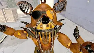 [SFM/FNaF/Vr] Griming grim Foxy walk, run and jumpscare
