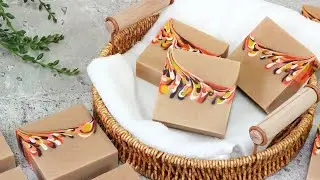 燕麥奶渲染皂 - Oatmilk Soap making for soapchallengeSep2025 - 手工皂