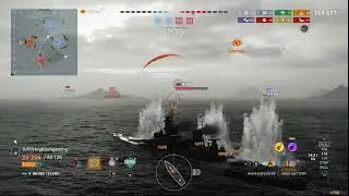 Род-Айленд. Как раз когда я думал, что это легко (338 тыс. урона) - World of Warships Legends