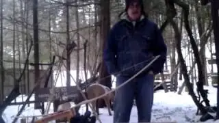 Winter Primitive Bow Making: Freeze Dried Wood