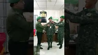 Wearing rank badges
