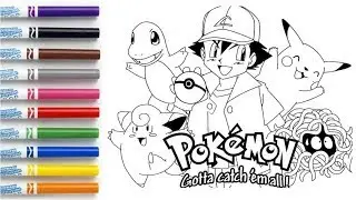How to Color Pokemon  - Coloring Book Page #ColoringPokemon