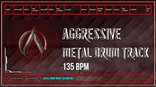 Aggressive Metal Drum Track 135 BPM | Preset 3.0 | Video Upgrade Edition (HQ,HD)