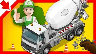 Cartoon about cars - Handy Andy goes to a Construction site  - Little Smart Kids