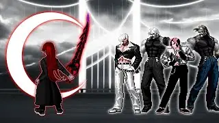 [KOF Mugen] Orochi Akiha Yagami Vs White Flame Bosses Team