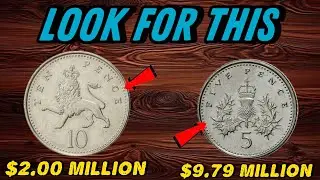Most Valuable UK Rare 10 Pence 2006 & 5 Pence 2008 Coins Worth Big Money!!