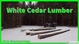 #9 White Cedar Lumber on the Sawmill