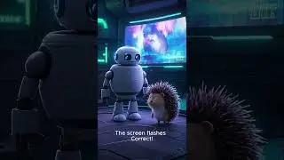 &ldquo;AI Took the Test... But the Hedgehog Got It Right 😳&rdquo; #ai #robot #hedgehog  #asmr #blender #techasmr