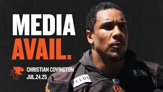 BC Lions Defensive Lineman Christian Covington | Post-Practice | July.24.25
