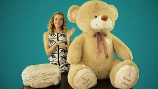 Упаковка и вакуумирование плюшевых медведей для отправки. Алиэкспресс