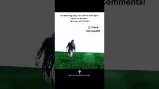 Wait&hellip; Why Did God Use a Donkey to Speak to Balaam?! 🐴😳 (Check Comments!)  #christianshorts #jesus