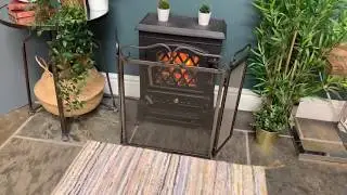 Classic Ornate Stainless Steel Fire Guard