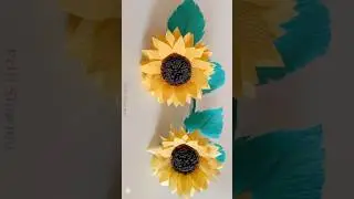 Sunflower 🌻 REAL Or PAPER&hellip;🤔 #shorts #ytshorts #diy #papercraft