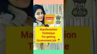 Manifestation technique for government jobs 🔮#shorts #manifestation