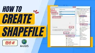ArcGIS Tutorial | How to Create a Shape File in ArcGIS - In Hindi | BIM Mantra #arcgis  #gis