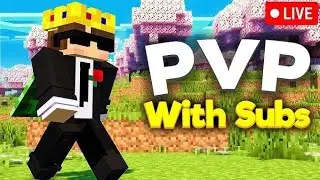 Minecraft best 24/7 public server| Kyro mc| doing PvP with subscribers in live |