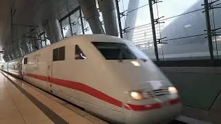 [4K] Einfahrt DB ICE 1 nach Flughafen Frankfurt fernbahnhof
