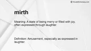 mirth Meaning