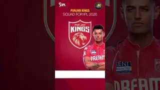 PBKS Squad for IPL 2026 🔥 Full Team Reveal | AK Crick-Info | #shorts