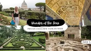 Exclusive Vatican Gardens Tour | Rome Cruise Port | Wonder of the Seas Vlog | Royal Caribbean Vlog