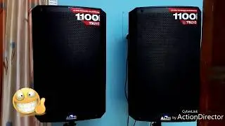 sound test alto professional TS 215 active speaker with EFX 12 mixer