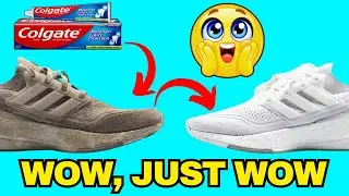 Как быстро почистить белую обувь (чтобы она снова выглядела как новая)👟✨