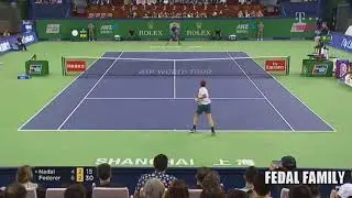 Roger Federer vs Rafael Nadal Shanghai Final 2017 - Court Level Points
