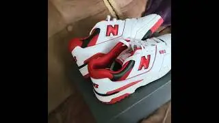 From my collection New Balance 550 white/Team Red.