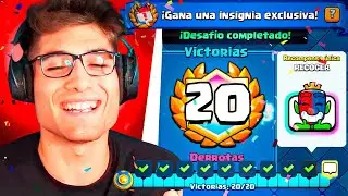 🔥ASÍ COMPLETÉ EL DESAFÍO DE 20 VICTORIAS🎉 | *MAZO MEGACABALLERO* CLASH ROYALE🏆