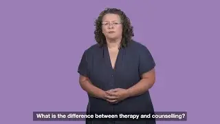 Therapy or counselling? Information about SignHealth's services