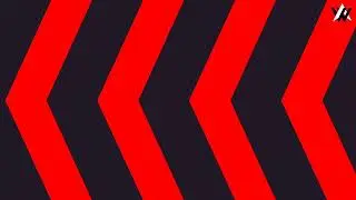 Left Arrow Abstract Animation Background |Black Red Arrow motion Background Video Loop Stock Footage